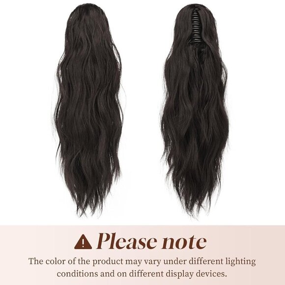 Synthetic Ponytail Extensions Long Wavy Clip-in Hairpiece for Women 20\